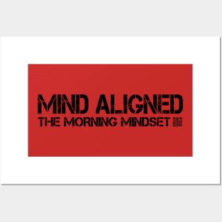 Mind Aligned - your statement that you're prepared to live for Jesus - black text on lighter shirts Posters and Art